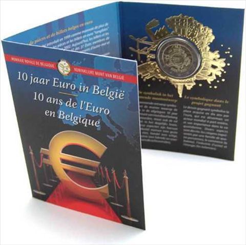Coincard 2 euro Belgica 2012 - 10 Aniversario del Euro