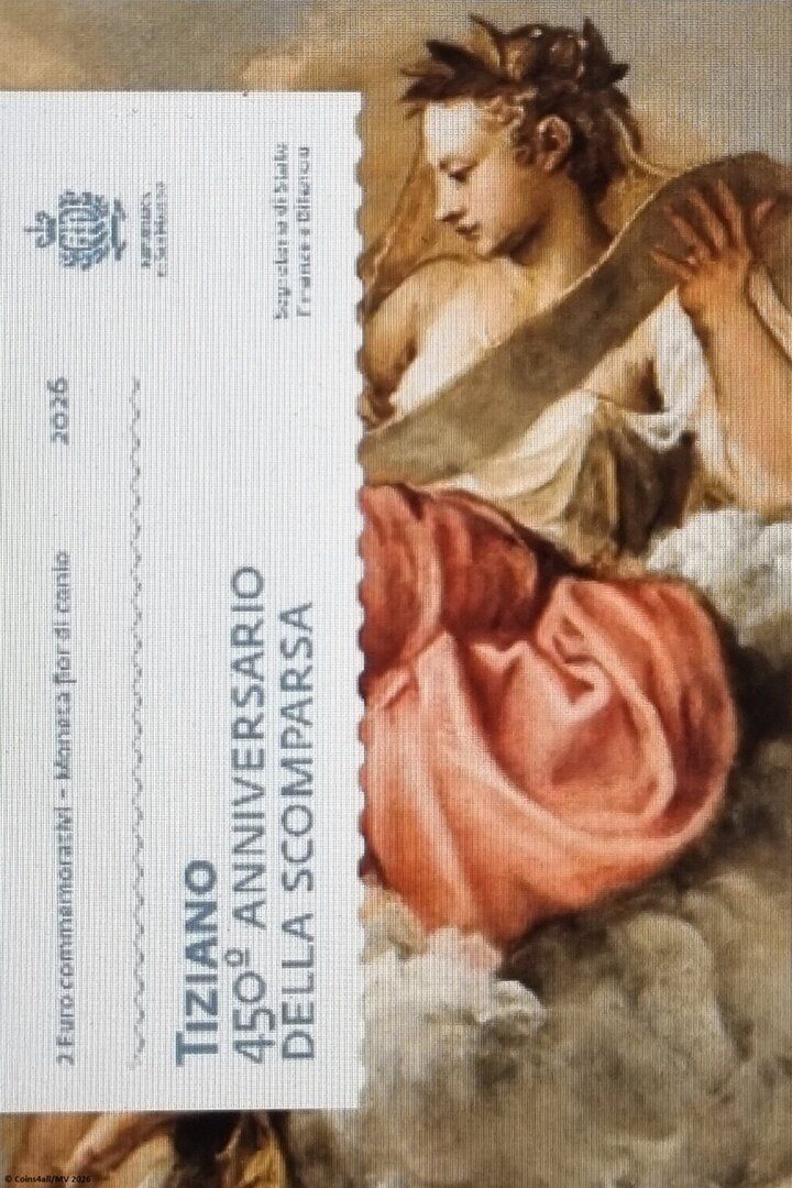Cartera 2 euro San Marino 2026 - Tiziano