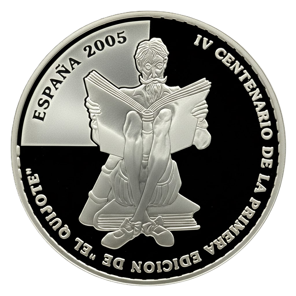 Proof 10 euro España 2005 - El Quijote: La aventura de los molinos de viento