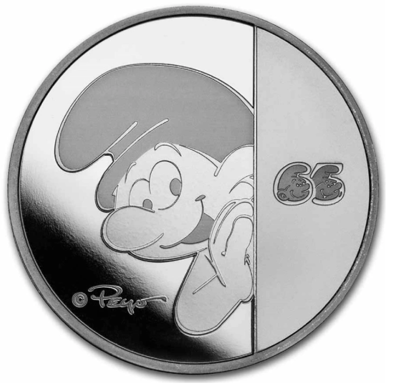 1 onza Niue 2023 - Los Pitufos (250 unidades de tirada)