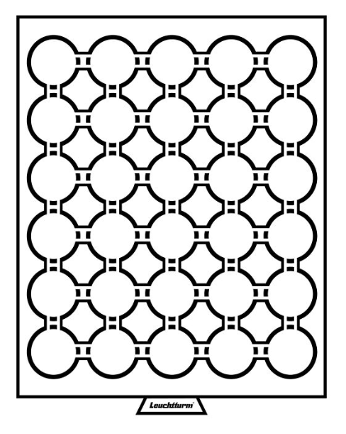 Bandeja para cápsulas de monedas - 33mm (para 2000 pesetas/12/20/30/40€)