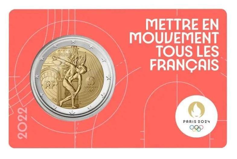 Coincard 2 euro Francia 2022 - JJOO
