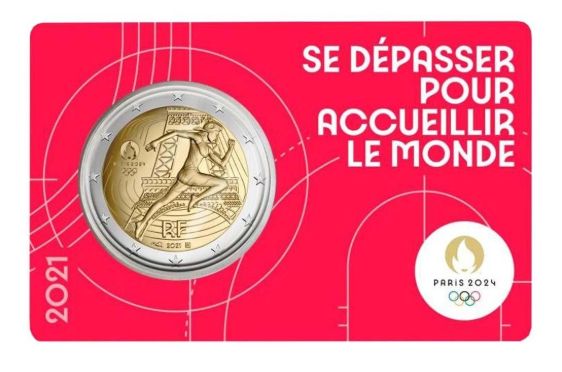 Coincard 2 euro Francia 2021 - JJOO