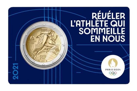 Coincard 2 euro Francia 2021 - JJOO