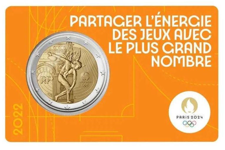 Coincard 2 euro Francia 2022 - JJOO