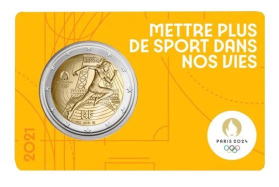 Coincard 2 euro Francia 2021 - JJOO