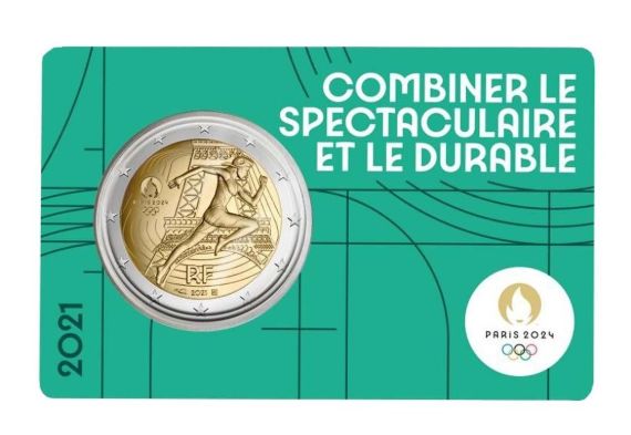 Coincard 2 euro Francia 2021 - JJOO