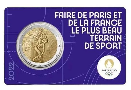 Coincard 2 euro Francia 2022 - JJOO