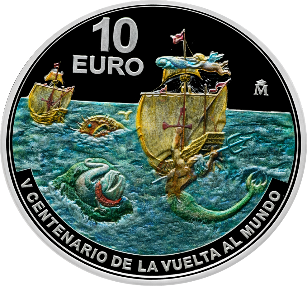 Proof 10 euro España 2020 - Vuelta al Mundo