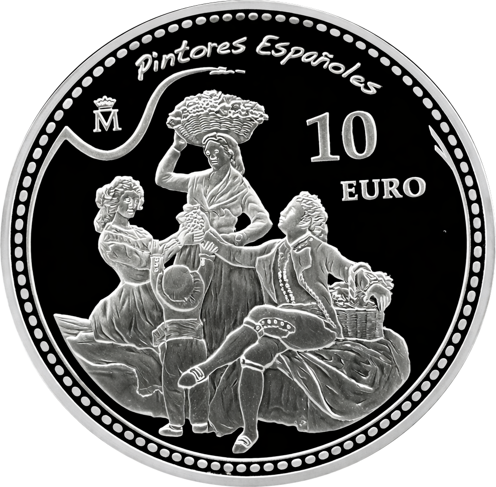 Proof 10 euro España 2010 - Goya: La vendimia