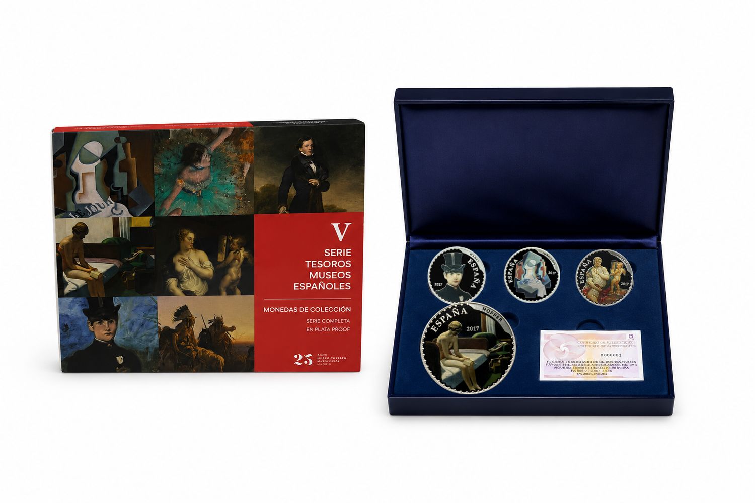 Proof 80 euro España 2017 - Museos del Tesoro Proof 80 euro España 2017 - Museos del Tesoro