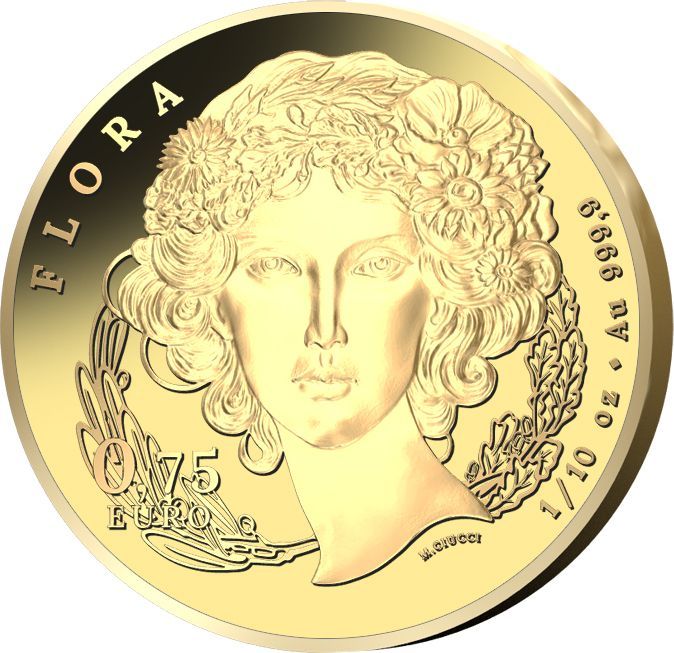 1/10 Onza de oro Italia 2026 - Flora y Fauna – Lirio