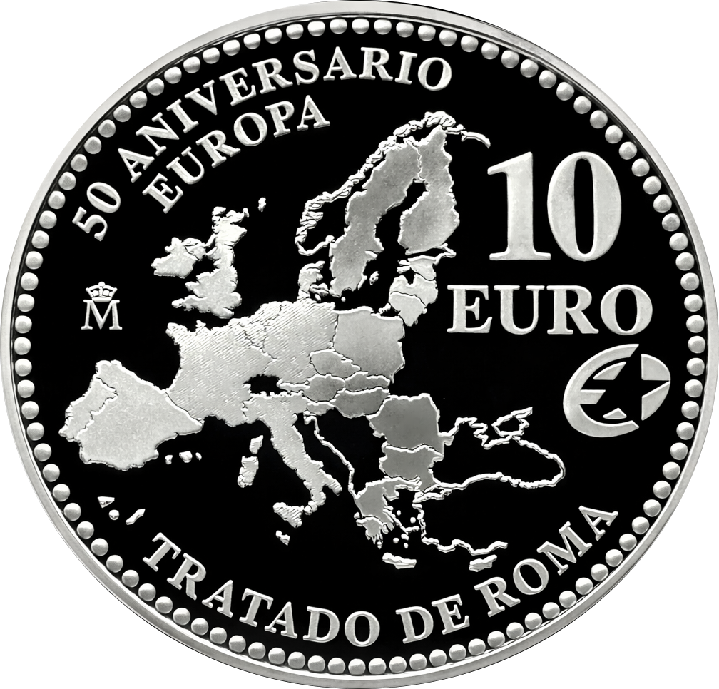Proof 10 euro España 2007 - 50 Aniversario Tratado de Roma
