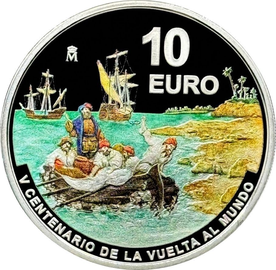 Proof 10 euro España 2021 - Vuelta al Mundo