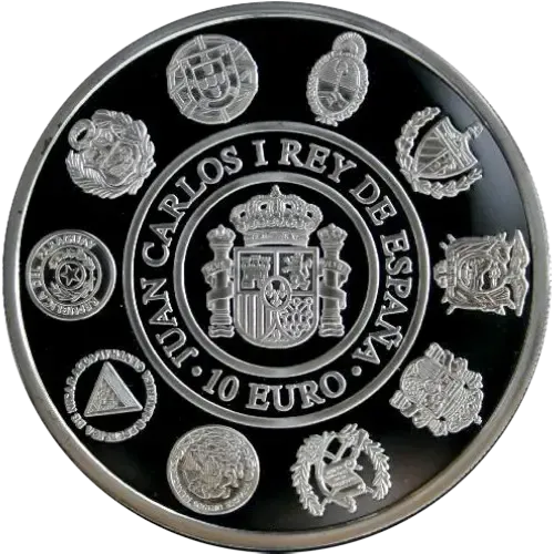 Proof 10 euro España 2002 - Encuentro entre dos mundos: Galeón Español (En capsula)