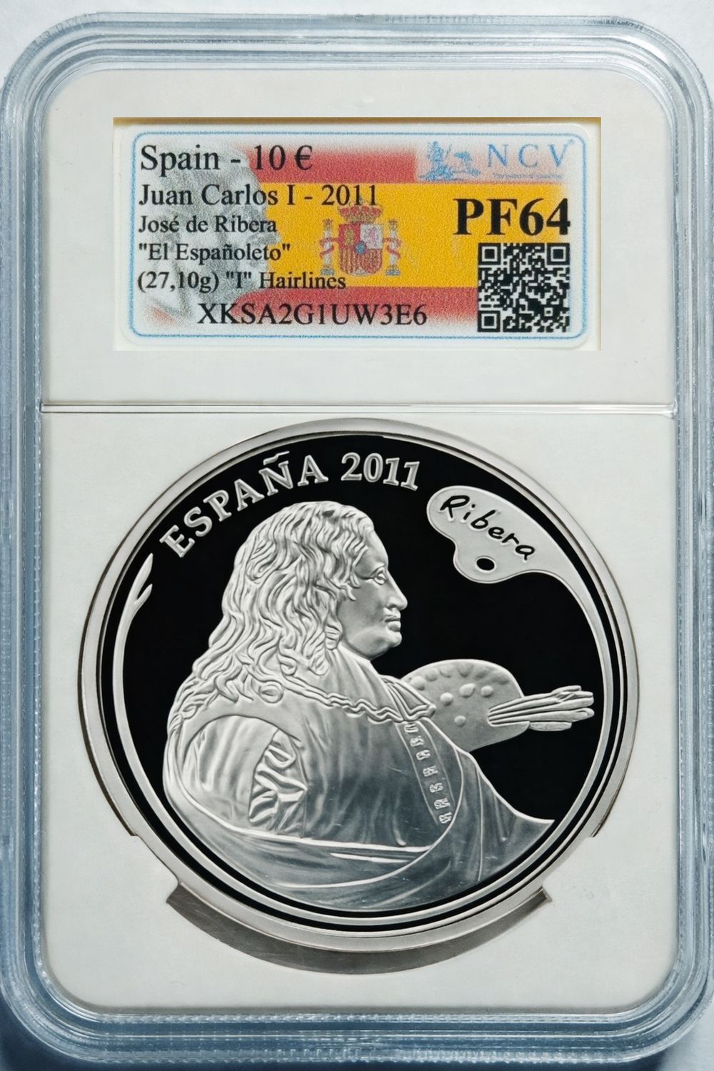 Proof 10 euro España 2011 - Ribera IV Serie Pintores Españoles