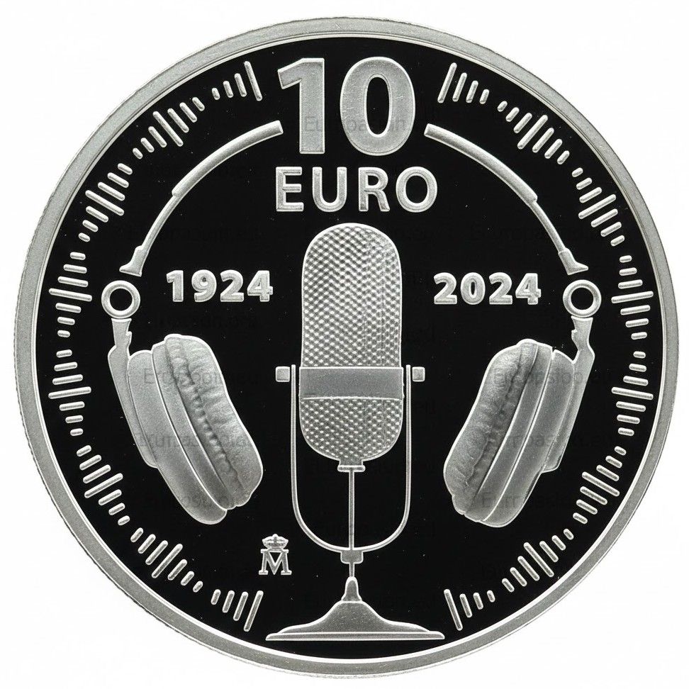 Proof 10 euro España 2024 - Centenario de la Radio (Canto Liso)