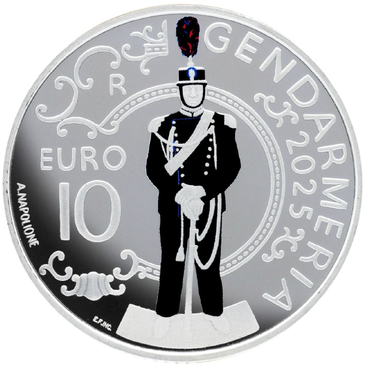 Proof 10 euro San Marino 2025 - Gendarmería