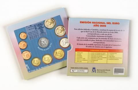 Serie 3,88 euro España 2009 - Cantabria