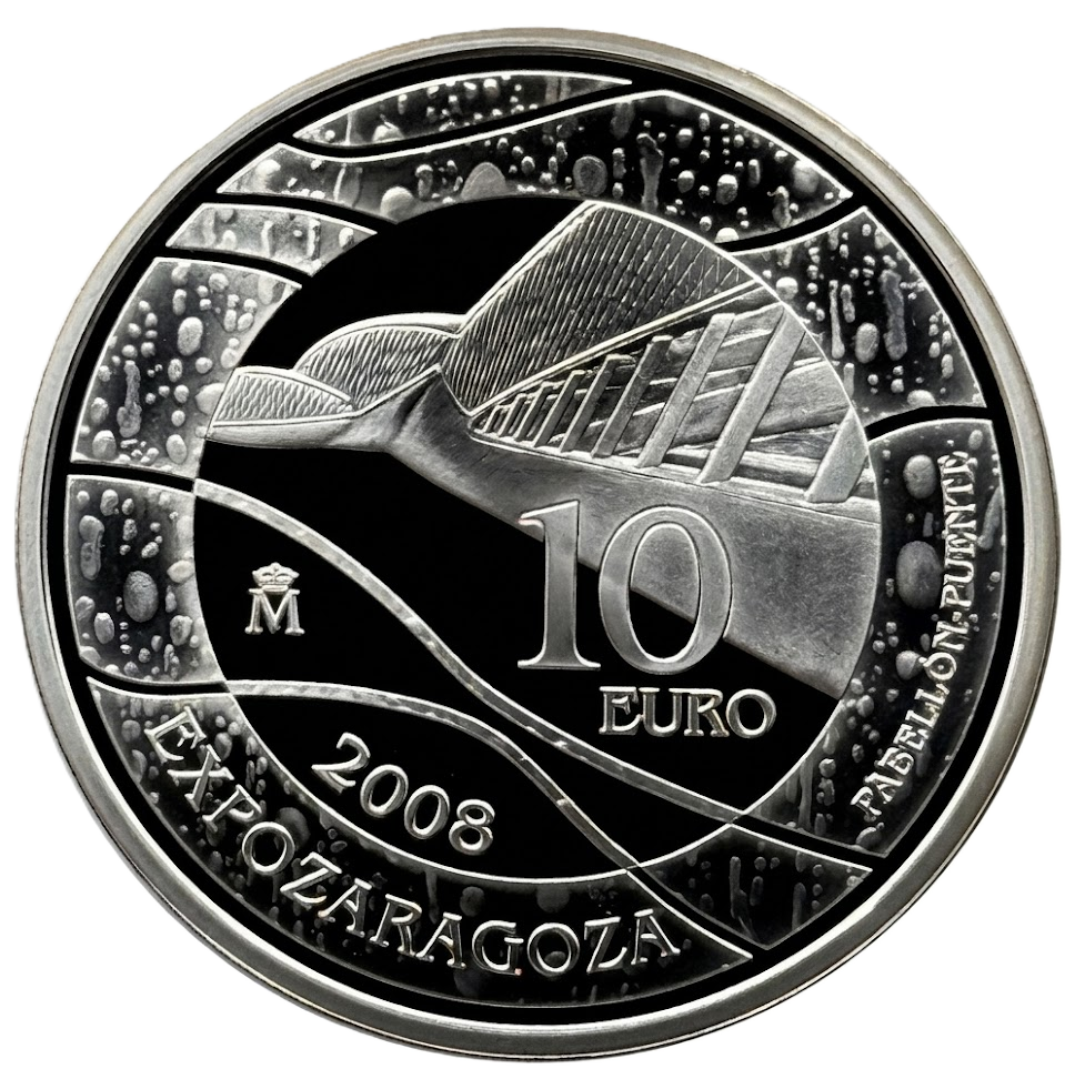 Proof 10 euro España 2007 - Expo Zaragoza: Pabellón Puente