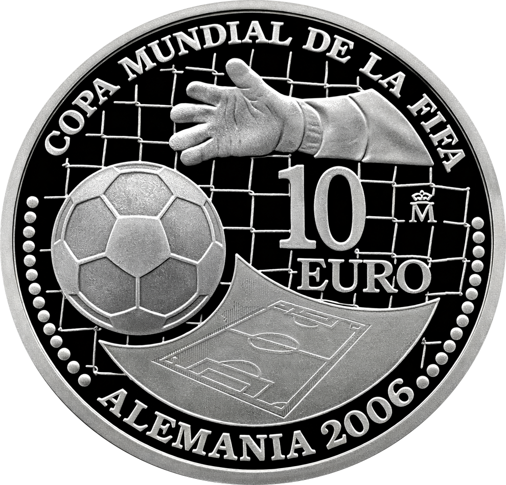 Proof 10 euro España 2004 - Copa Mundial de la FIFA Alemania Proof 10 euro España 2004 - Copa Mundial de la FIFA Alemania