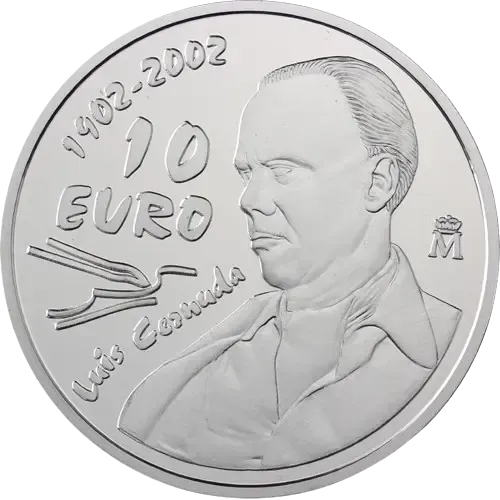 Proof 10 euro España 2002 - Luis Cernuda