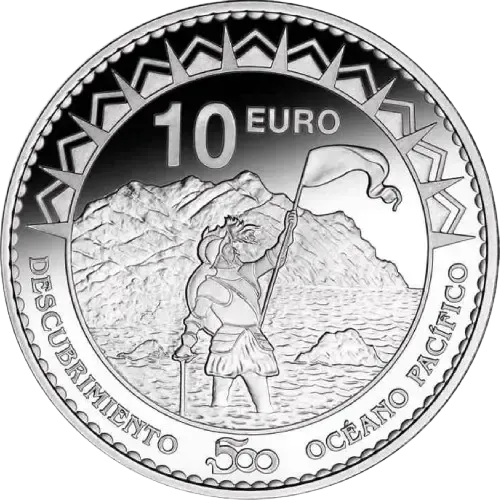 Proof 10 euro España 2013 - 500 Aniversario del descubrimiento del Pacífico (En capsula)