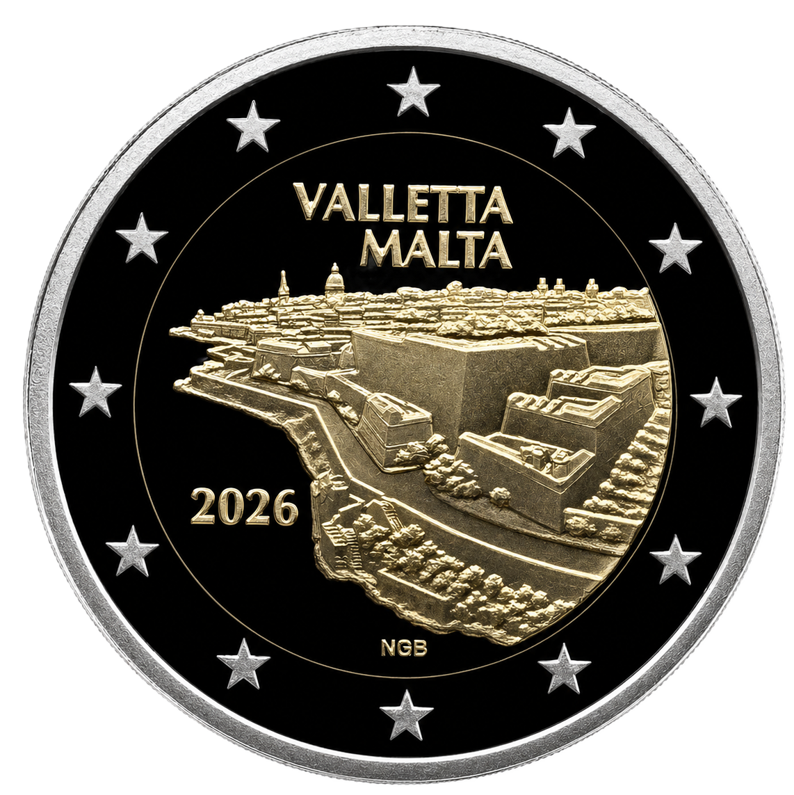 Proof 2 euro Malta 2026 - Valletta