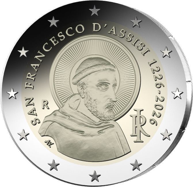 Proof 2 euro Italia 2026 - Francisco de Asís (Preventa)