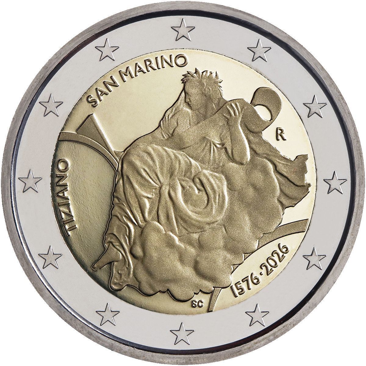 Proof 2 euro San Marino 2026 - Tiziano (Preventa)