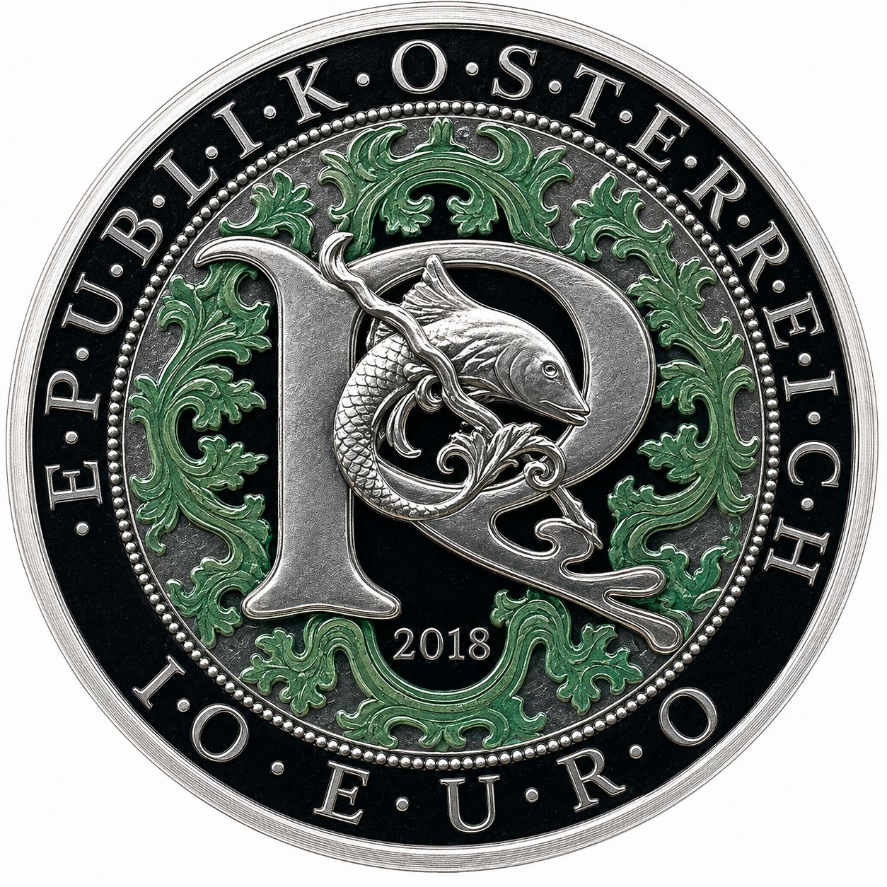 Proof 10 euro Austria 2018 - Rafael Proof 10 euro Austria 2018 - Rafael