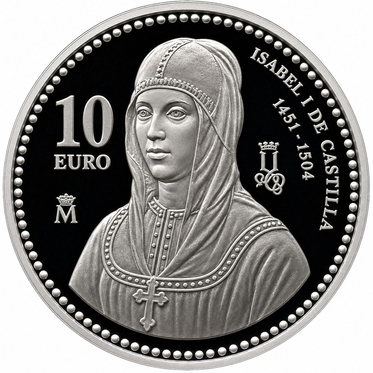 Proof 10 euro España 2004 - V Centenario de la muerte de Isabel la Católica (en capsula) Proof 10 euro España 2004 - V Centenario de la muerte de Isabel la Católica (en capsula)