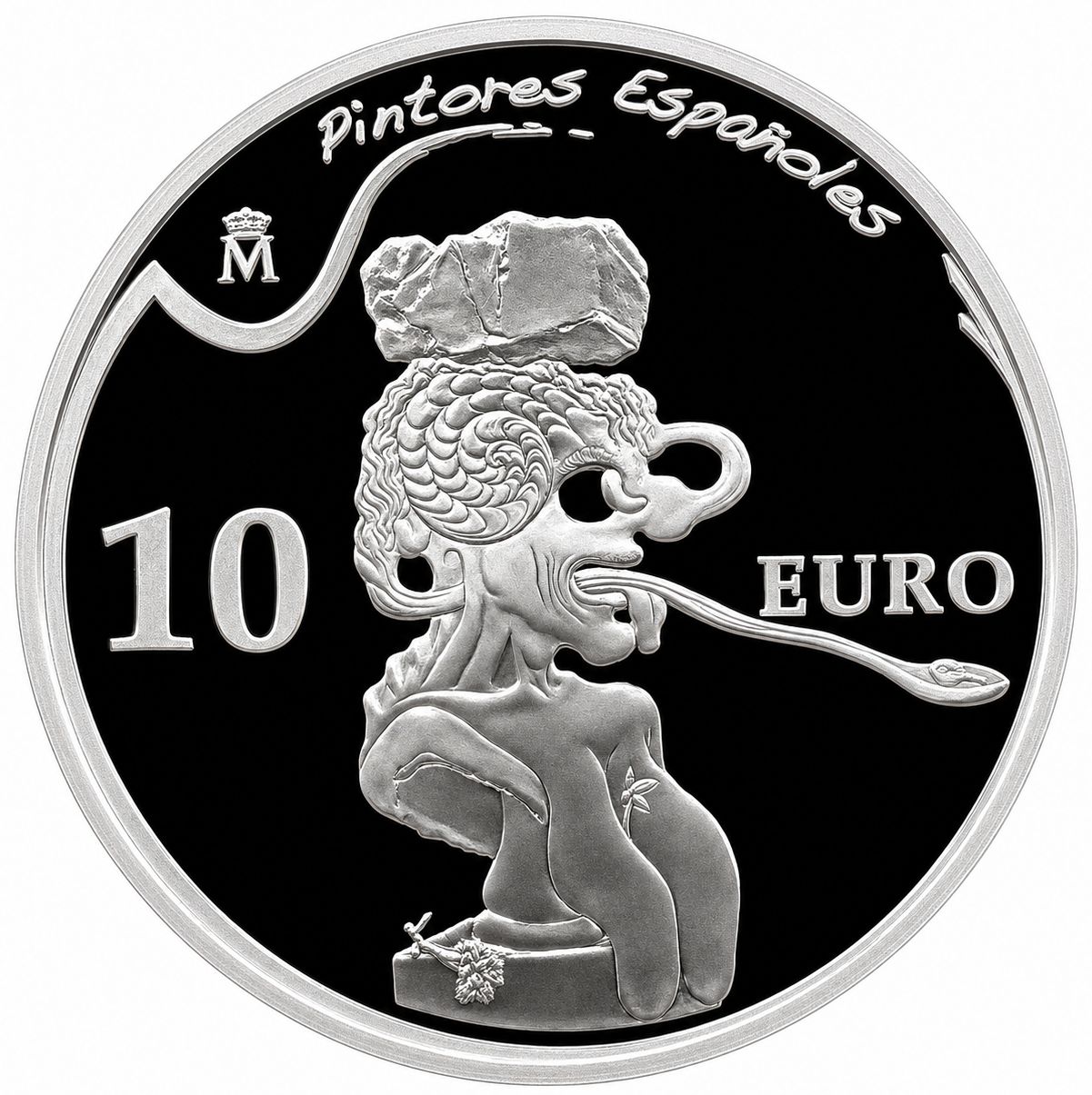 Proof 10 euro España 2009 - Salvador Dali: Busto de mujer retrospectivo Proof 10 euro España 2009 - Salvador Dali: Busto de mujer retrospectivo
