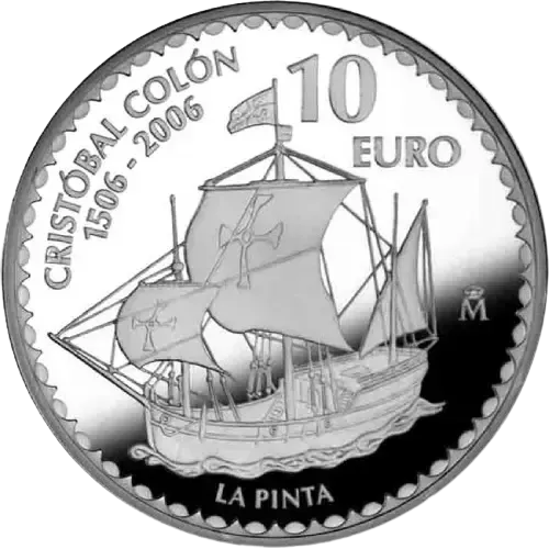 Proof 10 euro España 2006 - Cristóbal Colón: La Pinta Proof 10 euro España 2006 - Cristóbal Colón: La Pinta