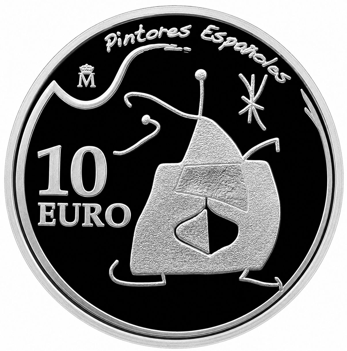 Proof 10 euro España 2012 - Joan Miró: Mujer, pájaro, estrella Proof 10 euro España 2012 - Joan Miró: Mujer, pájaro, estrella