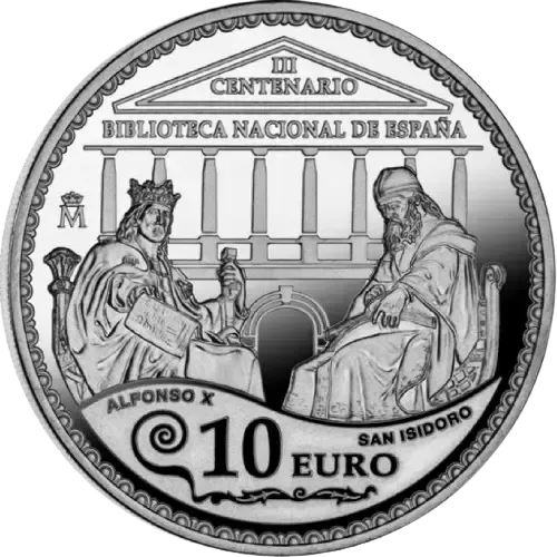 Proof 10 euro España 2012 - III Centenario de la Biblioteca Nacional Proof 10 euro España 2012 - III Centenario de la Biblioteca Nacional