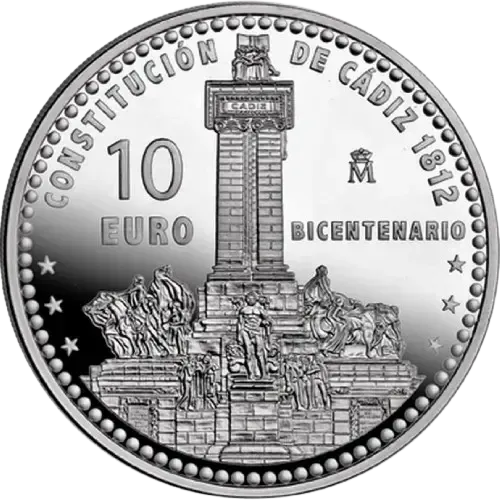 Proof 10 euro España 2012 - Bicentenario de la Constitución de Cádiz Proof 10 euro España 2012 - Bicentenario de la Constitución de Cádiz