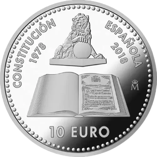 Proof 10 euro España 2018 - 40 Aniversario Constitución Española