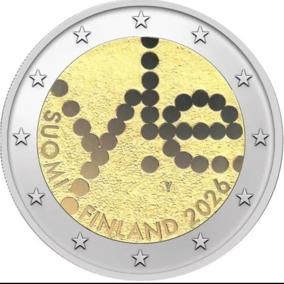 UNC 2 euro Finlandia 2026 - Suomi