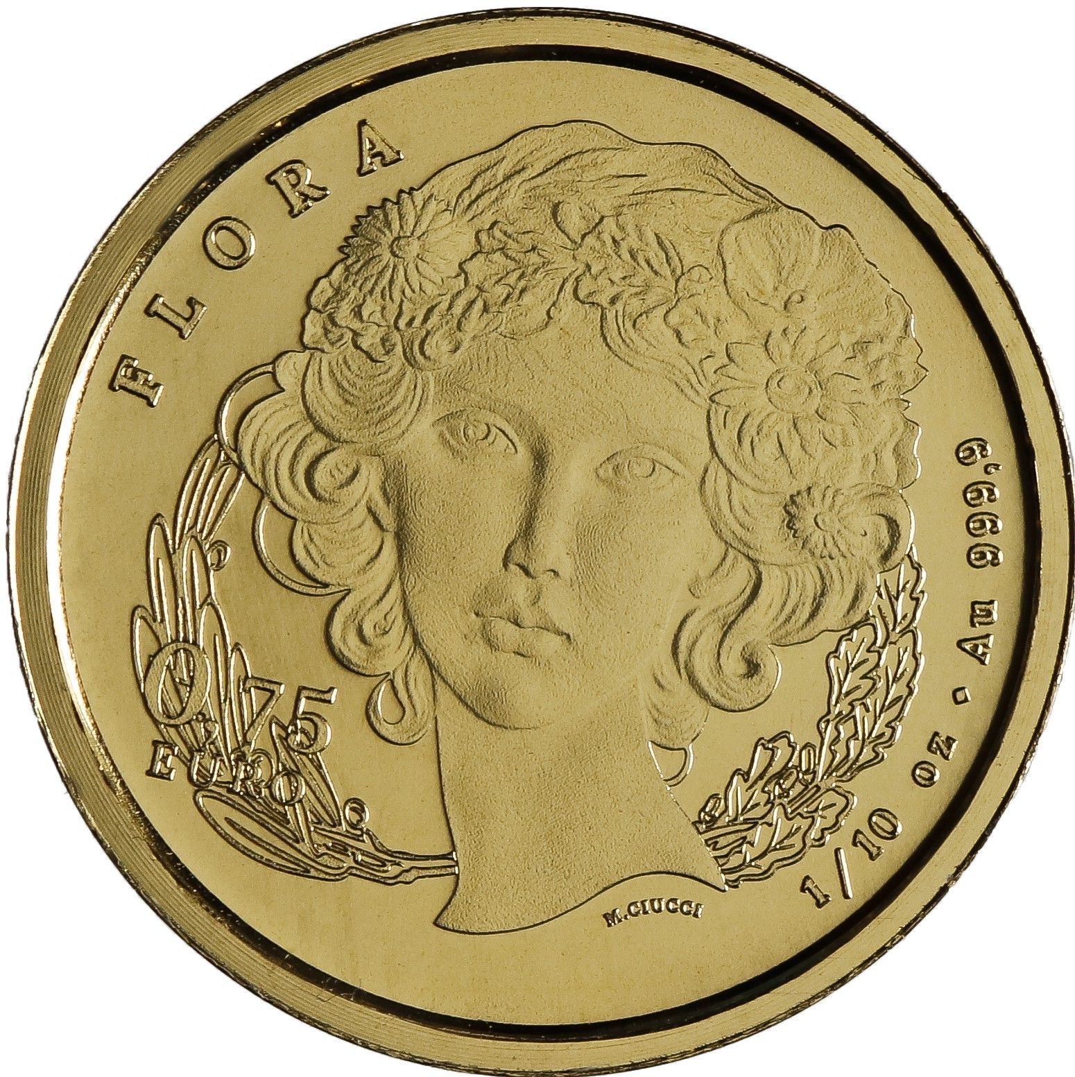 1/10 Onza de oro Italia 2025 - Flora y Fauna – La Margarita