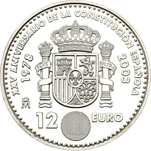 UNC 12 euro España 2003 - XXV Aniversario de la Constitución Española