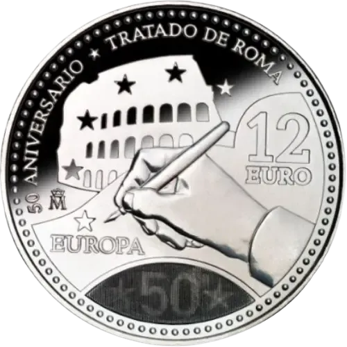 UNC 12 euro España 2007 - 50 Aniversario Tratado de Roma