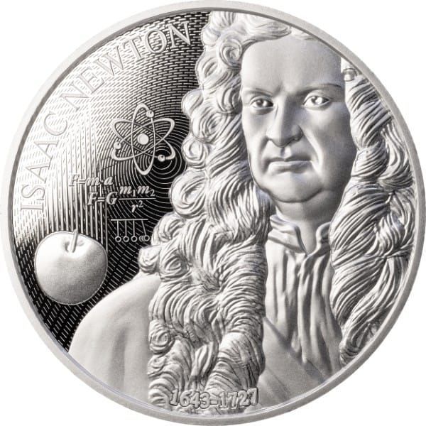 1 onza Niue 2025 - Isaac Newton (199 unidades de tirada)