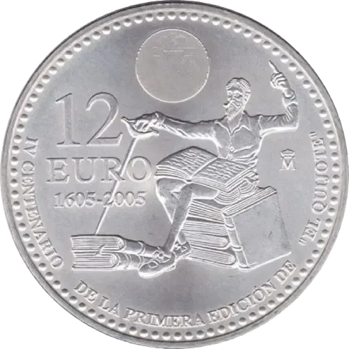 UNC 12 euro España 2005 - IV Centenario de la publicación de El Quijote