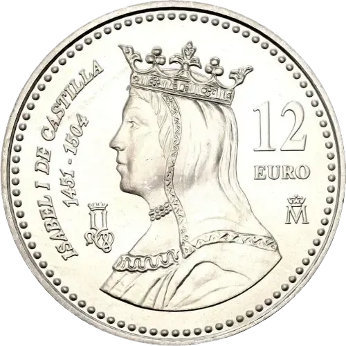 UNC 12 euro España 2004 - V Centenario de la muerte de Isabel la Católica