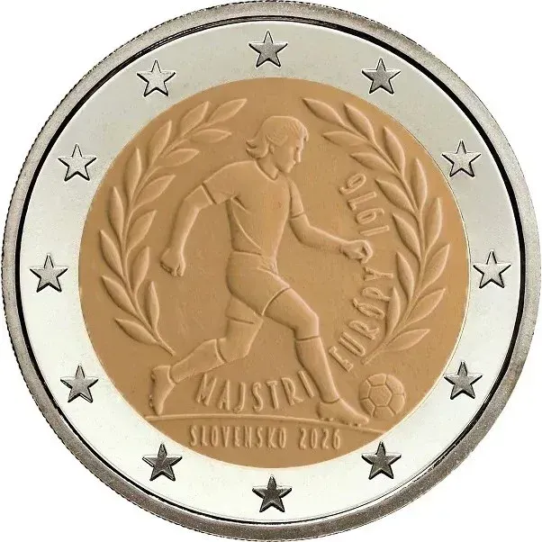 UNC 2 euro Eslovaquia 2026 - Campeonato Europeo de Fútbol UEFA (Preventa)