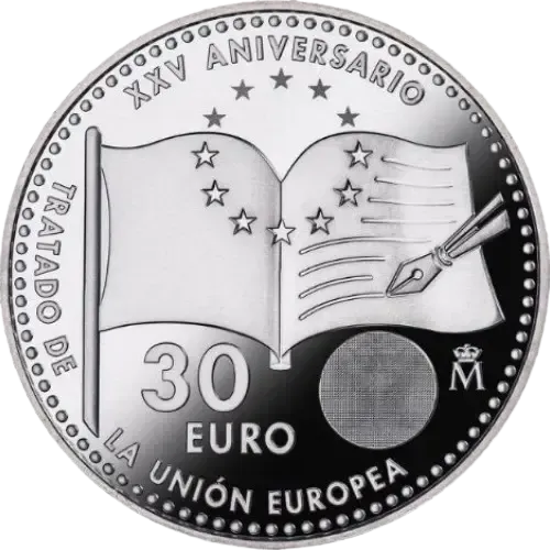 UNC 30 euro España 2017 - XXV Aniversario Tratado de la Unión Europea