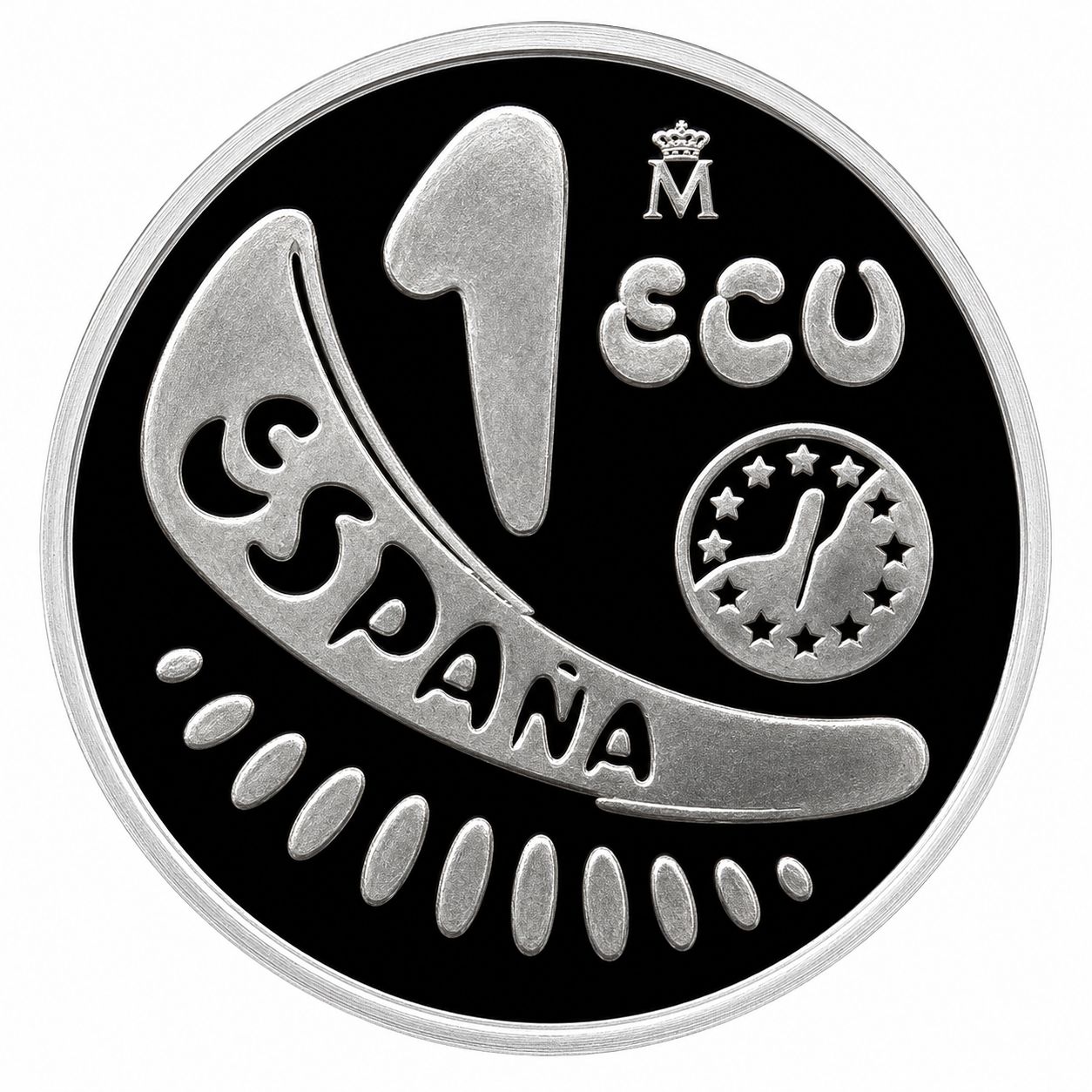 Proof 1 ecu España 1989 - El rapto de Europa
