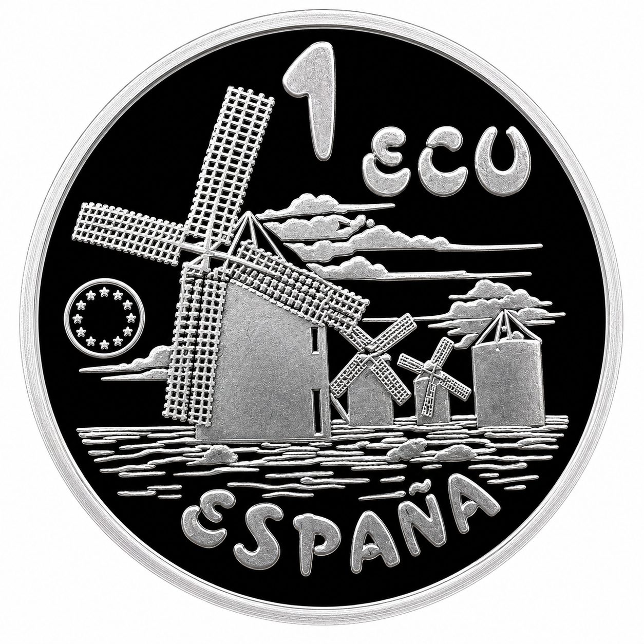 Proof 1 ecu España 1994 - Don Quijote de La Mancha