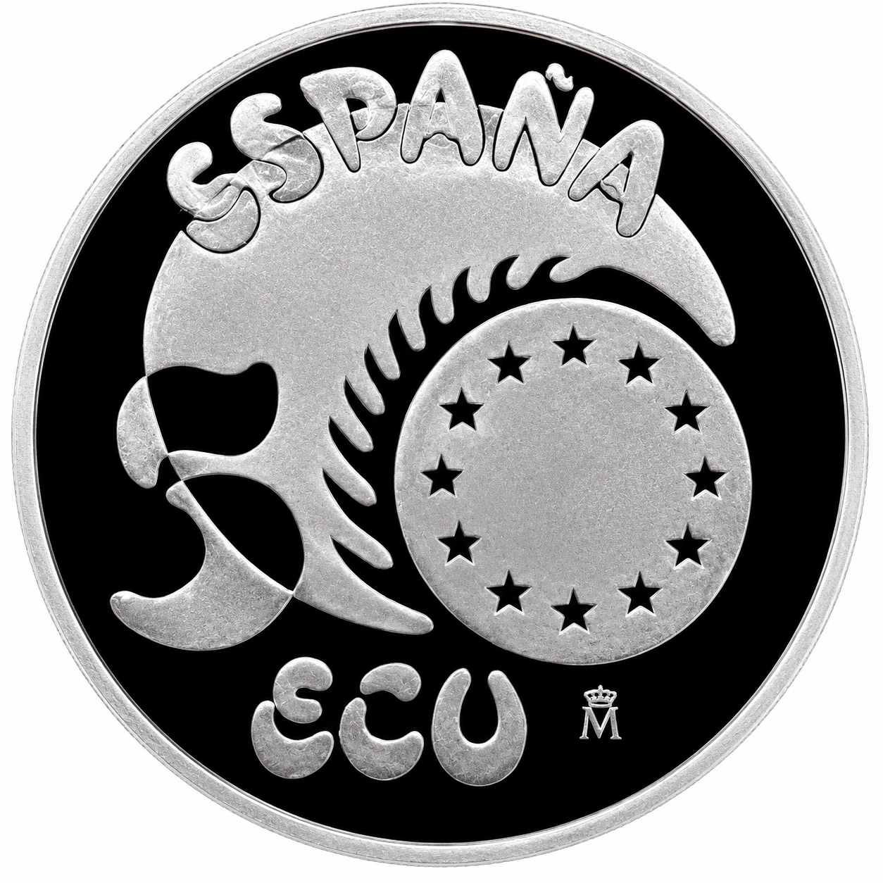 Proof 5 ecu España 1989 -  Carlos V
